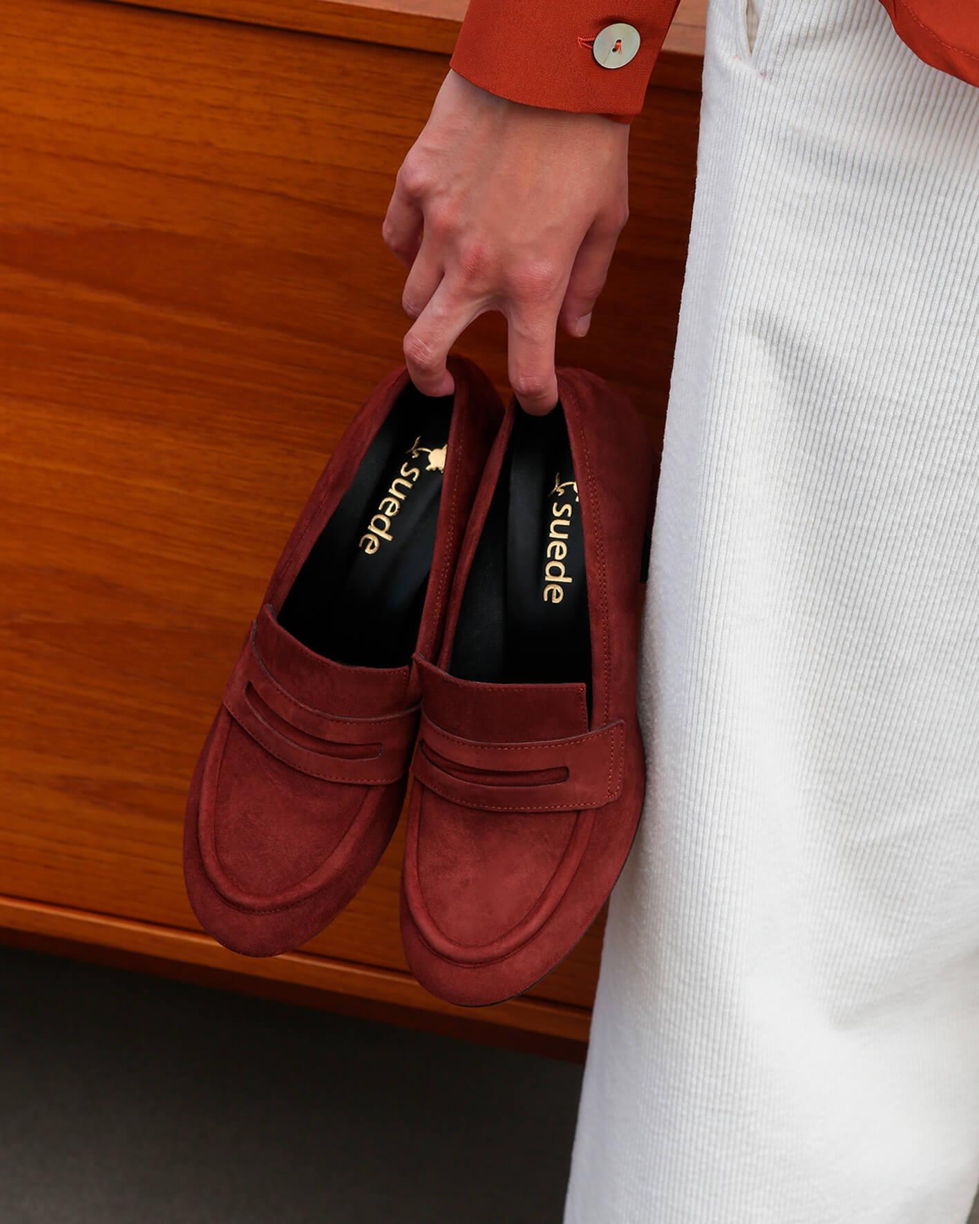 PLUTONE PLUTONE CASTAGNA SUEDE