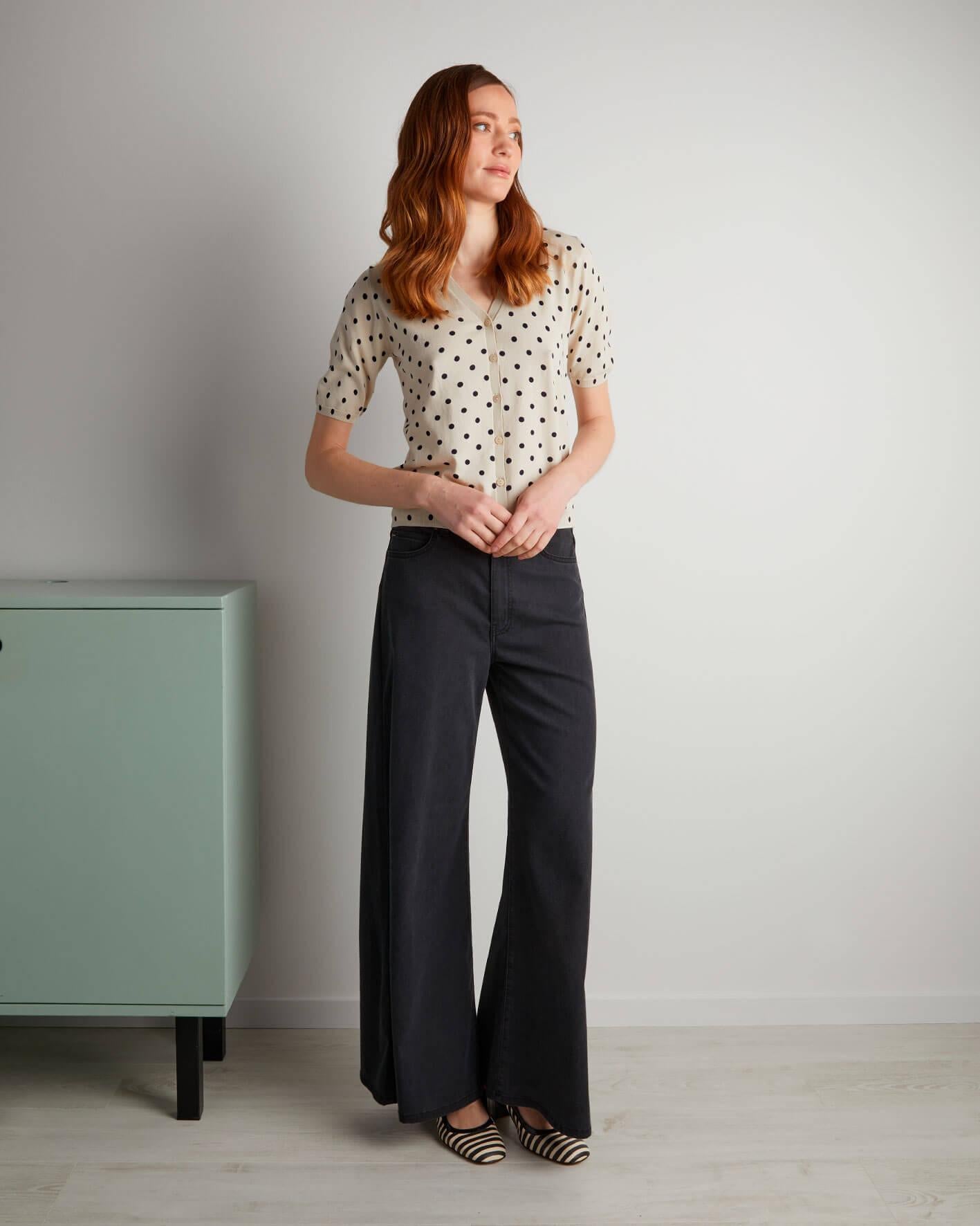 WIDE LEG 147 NERO CIGALAS