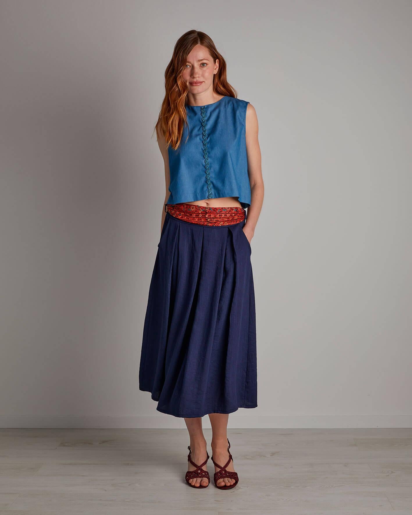 FOLK FOLK BLU SUEDE