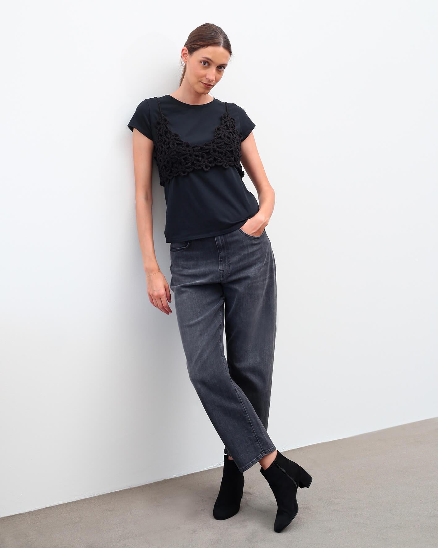 FLORA FLORA NERO SUEDE 