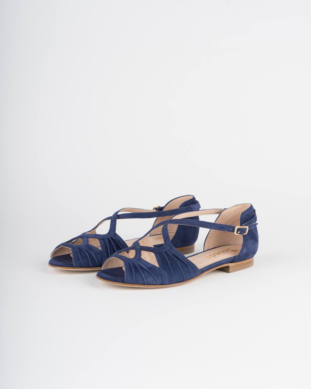 MACADAMIA MACADAMIA BLU SUEDE 