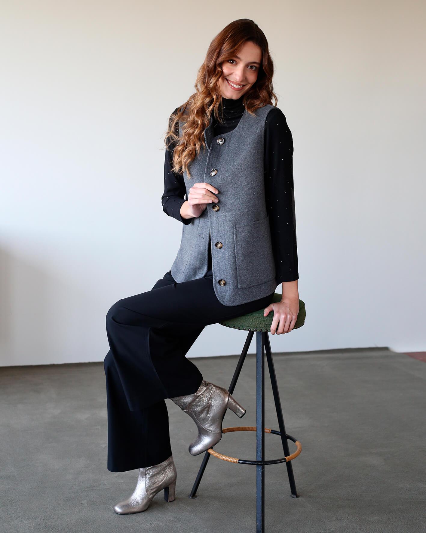 SAMIRA AL1358 NERO SUEDE 