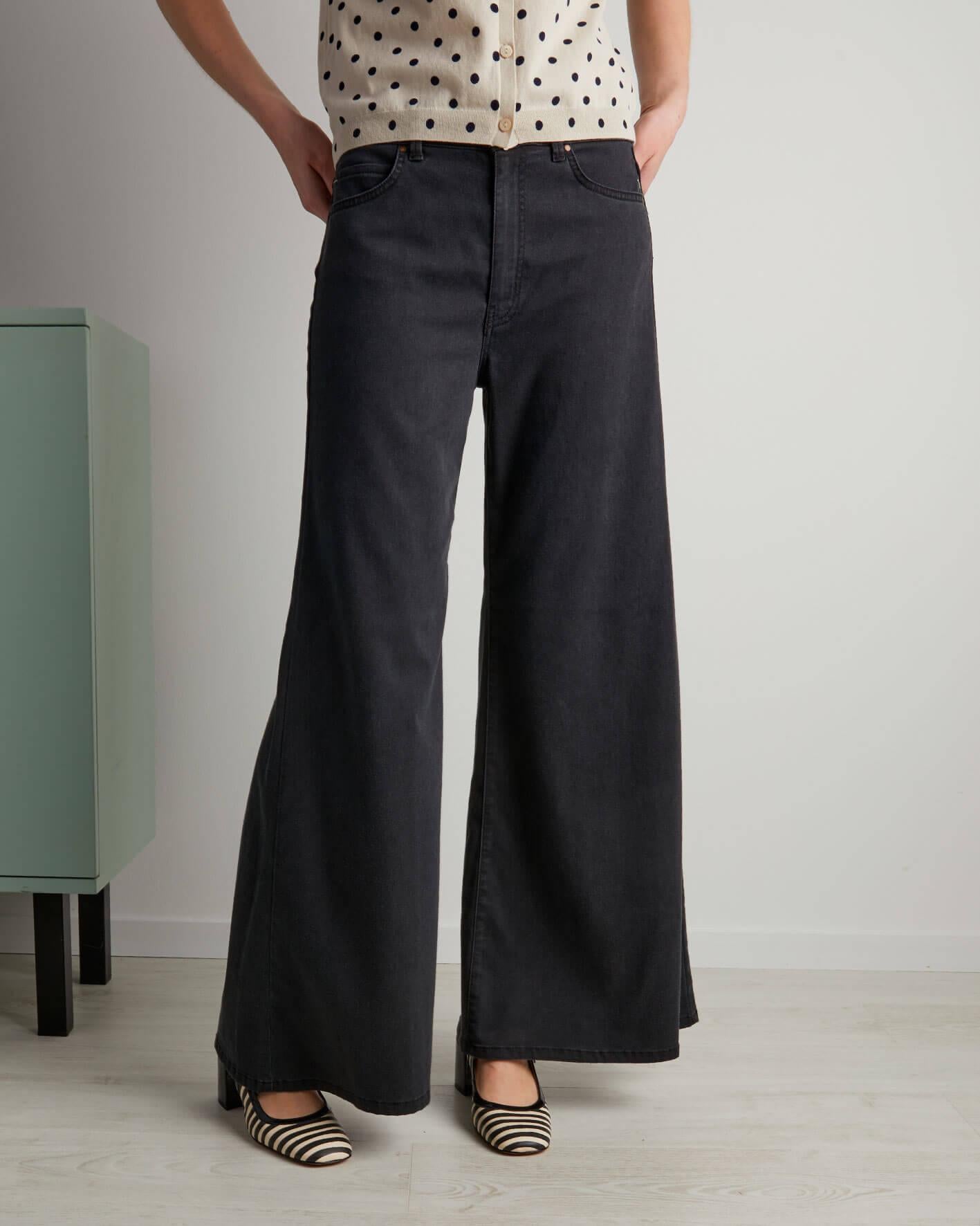 WIDE LEG 147 NERO CIGALAS 