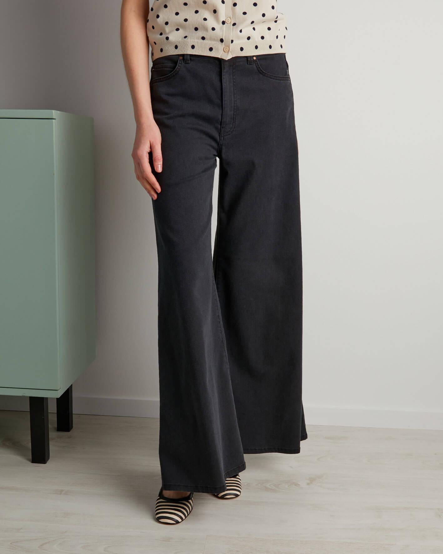 WIDE LEG 147 NERO CIGALAS 