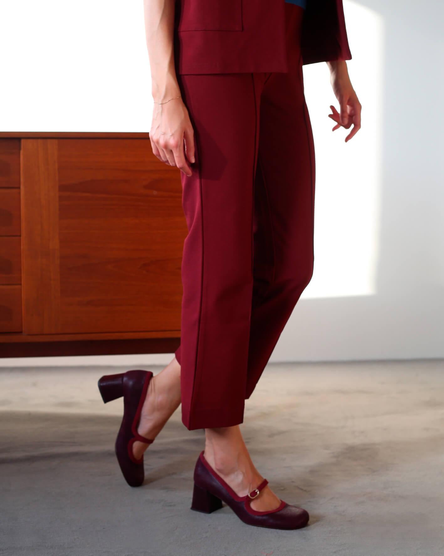 SORIA SORIA BORDEAUX SUEDE 