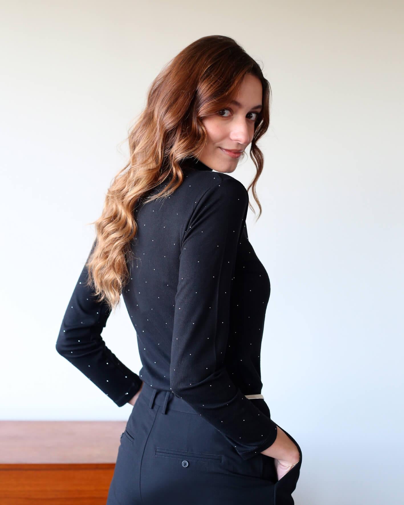 SAMIRA AL1358 NERO SUEDE 